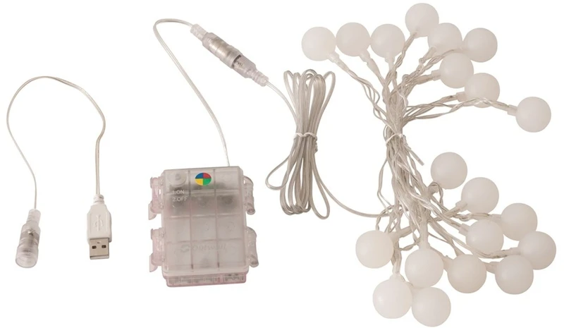 Outwell Gamma Lichtsnoer Kleurenmix 20 Lampen - 2 Meter 5 Outwell Gamma Lichtsnoer Kleurenmix 20 Lampen - 2 Meter - Afbeelding 3