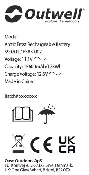 Outwell Oplaadbare Accu Voor Arctic Frost Koelboxen 6 Outwell Oplaadbare Accu Voor Arctic Frost Koelboxen - Afbeelding 4