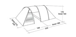 Easy Camp Galaxy 300 Rustic Green Tunneltent - 3 Personen 17 Easy Camp Galaxy 300 Rustic Green Tunneltent - 3 Personen -Buiten kamperen 120390 galaxy 300 rustic green drawing perspective2