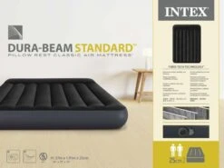 Intex Classic Luchtbed - Tweepersoons - Ingebouwde Elektrische Pomp -Buiten kamperen 1423 1900 64148nd pkg 2023 300