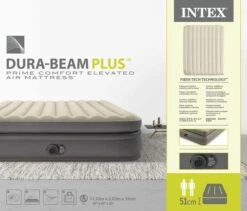 Intex Prime Comfort Luchtbed - Queensize - Ingebouwde Elektrische Pomp -Buiten kamperen 1621 1900 64164nd pkg 2023 300