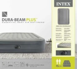 Intex Essential Rest Luchtbed - Queensize - Ingebouwde Elektrische Pomp -Buiten kamperen 1689 1900 64126nd pkg 2023 300