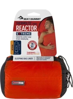Sea To Summit Reactor Extreme Thermolite Mummymodel Lakenzak - Oranje -Buiten kamperen 1900 1429 00974419 04