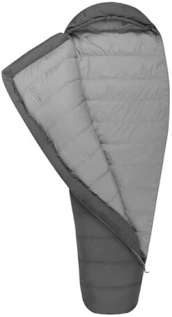 Sea To Summit Treeline Long Slaapzak - Grijs -Buiten kamperen 1900 1900 sea to summit treeline tli down sleeping bag detail 4