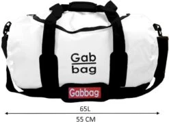 Gabbag Travel M 65L Waterdichte Tas - Wit -Buiten kamperen 4 0jgr410 000 resultaat