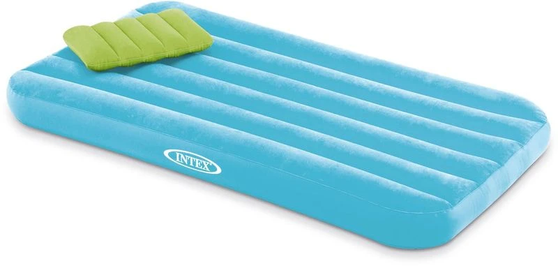 Intex Cozy Kidz Kinderluchtbed - Blauw 4 Intex Cozy Kidz Kinderluchtbed - Blauw - Afbeelding 2