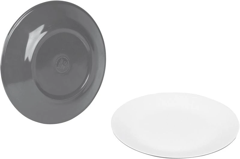 Bo-Camp Melamine Serviesset - 16-delig - Grijs 7 Bo-Camp Melamine Serviesset - 16-delig - Grijs - Afbeelding 5