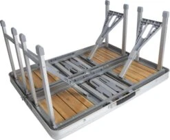 Bo-Camp 136 X 85 Inklapbare Picknicktafel - Bamboe -Buiten kamperen 900 1350 1404800 05