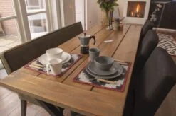 Bo-Camp Stone Melamine Serviesset - 16-delig - Grijs -Buiten kamperen 900 1358 6181375 13