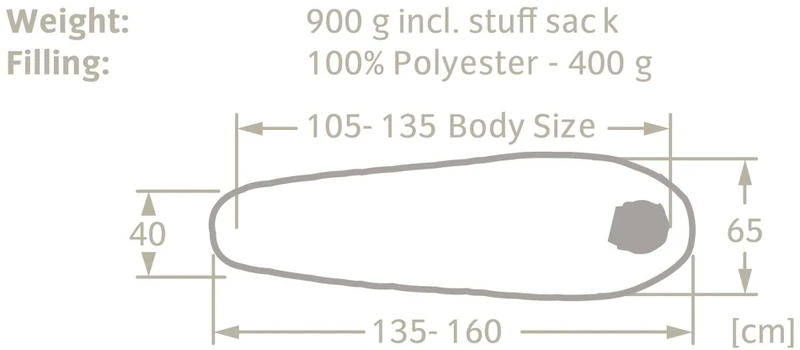 Vaude Alpli Adjust 400 SYN Slaapzak - Rood 6 Vaude Alpli Adjust 400 SYN Slaapzak - Rood - Afbeelding 4