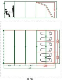 Coleman Vail Long Tunneltent - 6 Persoons -Buiten kamperen 972 1900 coleman vail long tunneltent 6 persoons 2