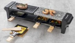 Bestron Raclette/Steengrill - 4 Personen -Buiten kamperen bestron raclettesteengrill 4 personen 13