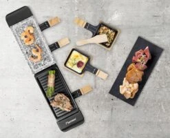 Bestron Raclette/Steengrill - 4 Personen -Buiten kamperen bestron raclettesteengrill 4 personen 4