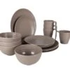 Bo-Camp Stone Melamine Serviesset - 16-delig - Beige -Buiten kamperen bo camp stone