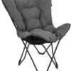 Bo-Camp Urban Outdoor Grainger Vlinderstoel - Antraciet 1 Bo-Camp Urban Outdoor Grainger Vlinderstoel - Antraciet -Buiten kamperen bo camp grainger vlinderstoel grijs 3