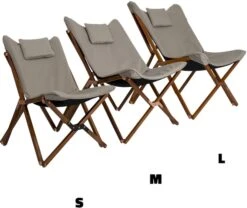 Bo-Camp Urban Outdoor Bloomsbury Vlinderstoel - Beige - M -Buiten kamperen bo camp bloomsburry relaxstoel m beige 3 1