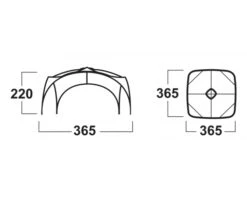 Husky Broof L Partytent -Buiten kamperen broofl afmetingen