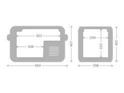 Dometic CFX3 35 Compressor Koelbox - 32 Liter -Buiten kamperen cfx3 35