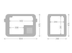 Dometic CFX3 45 Compressor Koelbox - 40 Liter -Buiten kamperen cfx3 45