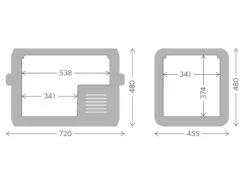 Dometic CFX3 55 Compressor Koelbox - 55 Liter -Buiten kamperen cfx3 55
