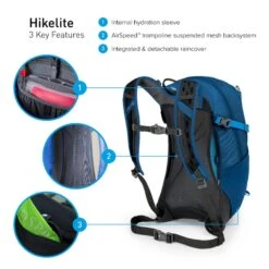 Osprey Hikelite Wandelrugzak - 18 Liter - Zwart 19 Osprey Hikelite Wandelrugzak - 18 Liter - Zwart -Buiten kamperen osprey hikelite 18 1