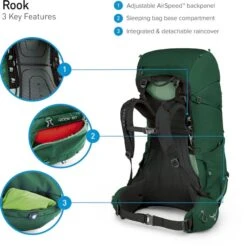 Osprey Rook Backpack - 65 Liter - Zwart 20 Osprey Rook Backpack - 65 Liter - Zwart -Buiten kamperen osprey rook features