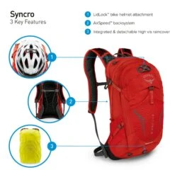 Osprey Syncro Daypack -12 Liter - Zwart -Buiten kamperen osprey syncro features 8