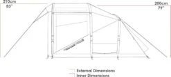 Zempire Evo TS Opblaasbare Tent - 4 Persoons -Buiten kamperen zempire evo ts opblaasbare tent 4
